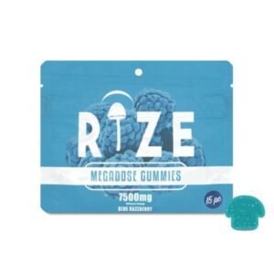 Buy Rize Gummies 15pc 7500mg Blue Razzberry Gummies