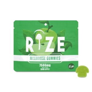 Buy Rize Gummies 15pc 7500mg Sour Apple Gummies