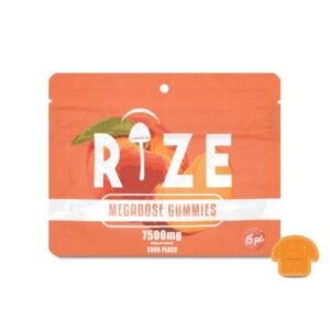 Buy Rize Gummies 15pc 7500mg Sour Peach Gummies