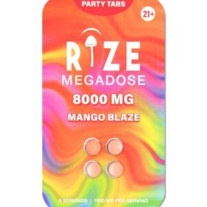 Buy Rize Megadose 4pc 8000mg Mango Blaze Party Tabs