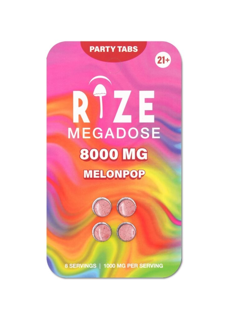 Buy Rize Megadose 4pc 8000mg Melon Pop Party Tabs